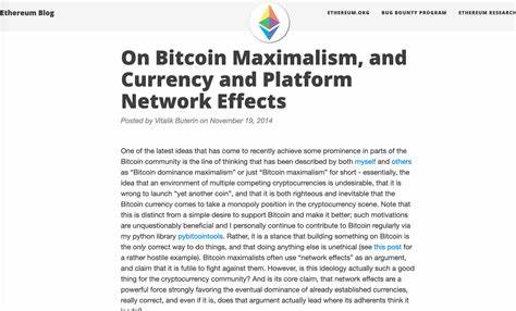 The Paradox of the Bitcoin Maximalist
