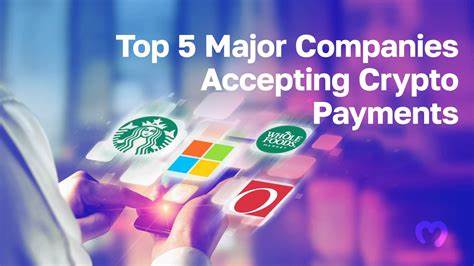 Top Companies Accepting Cryptocurrency as Payments