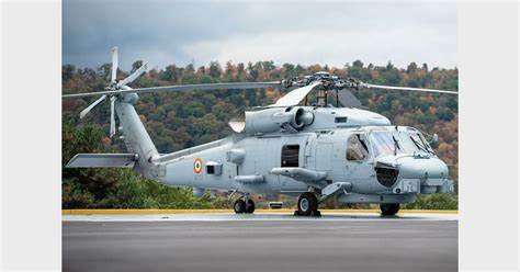 All weather helicopter - India receives first two MH-60 Romeo multirole choppers for Navy in America - The Economic Times