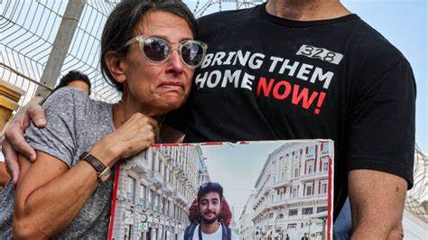 US hostage Hersh Goldberg-Polin's parents deliver heart-wrenching eulogy 'to their sweet wide-eyed boy' in front of thousands of mourners at his Jerusalem funeral