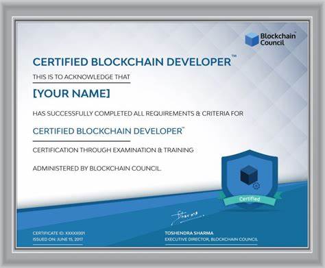 Certified Blockchain Developer™ - Blockchain Council