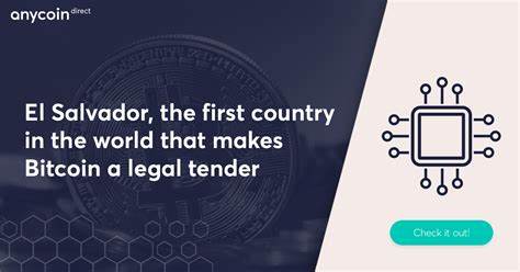 Bitcoin legal tender in El Salvador, first country ever