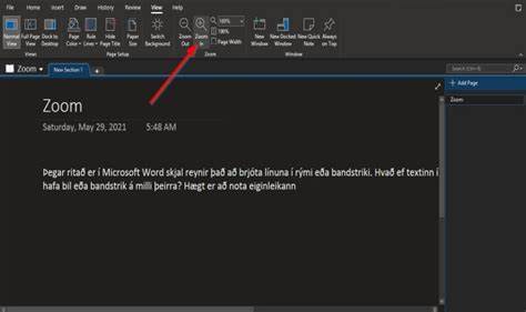 How to Zoom in and Zoom out in OneNote on Windows 11/10