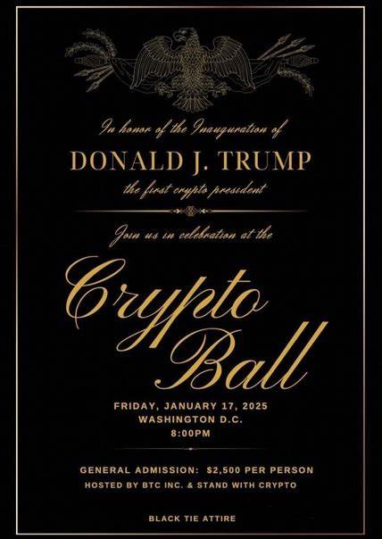 'Inaugural Crypto Ball' For Trump Before White House Inauguration - Blockhead