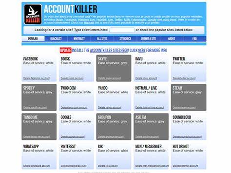 AccountKiller.com - 12 useful websites you wish you knew earlier - The Economic Times