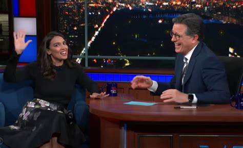 Colbert asks Alexandria Ocasio-Cortez 'how many f*cks' she gives, and you can probs guess the number - Mashable