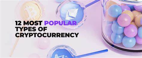 12 most popular types of cryptocurrency