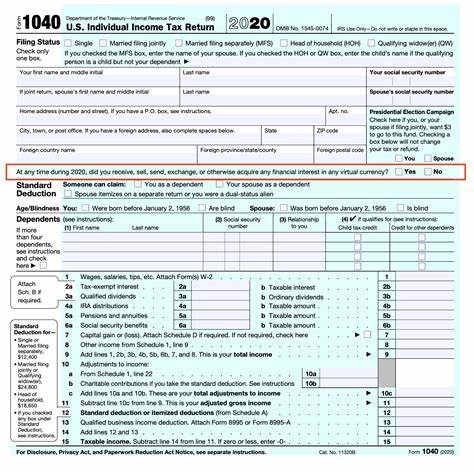 IRS Unveils Overhauled Crypto Tax Form With No Address Disclosure Requirements - Bitcoin.com News