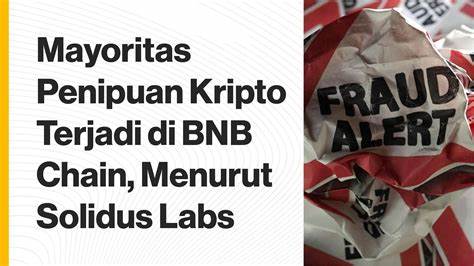 Most Crypto Scams on BNB Chain, Solidus Labs Says - CoinDesk
