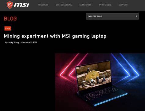 MSI promotes cryptocurrency mining on GE76 Raider laptop with GeForce RTX 3080 - VideoCardz.com