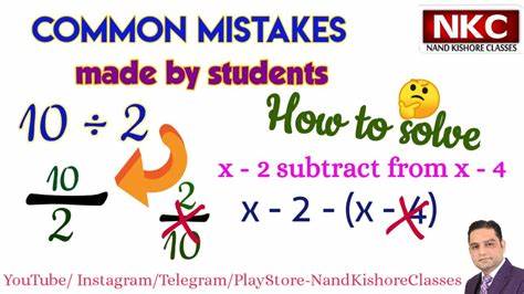 Making mistakes in mathematics