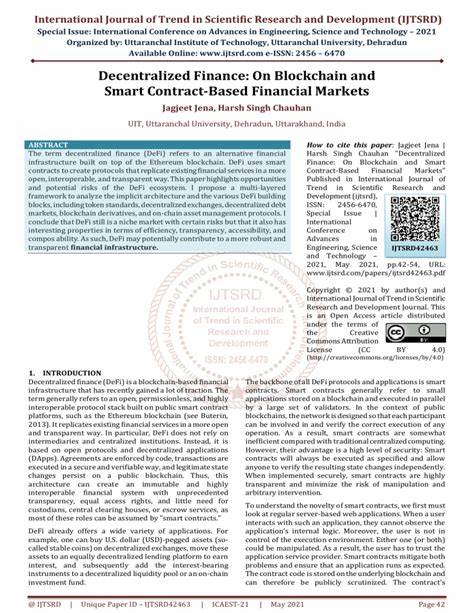 Decentralized Finance: On Blockchain- and Smart Contract-Based Financial Markets - Federal Reserve Bank of St. Louis