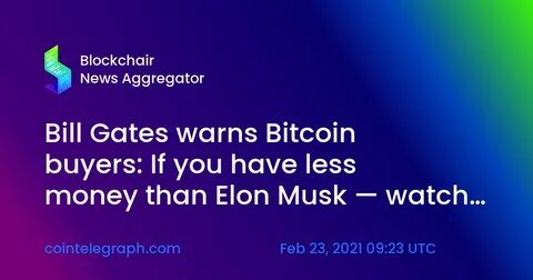 'If You Have Less Money Than Elon, Watch Out': Tech Billionaire With £85B Net Worth Warns Against Crypto - MSN