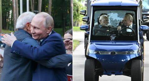 Modi-Putin meet in Russia: Tea, talks, and golf cart adventures - The Economic Times