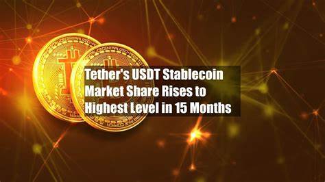 Tether’s USDT stablecoin market share rises to over 75%