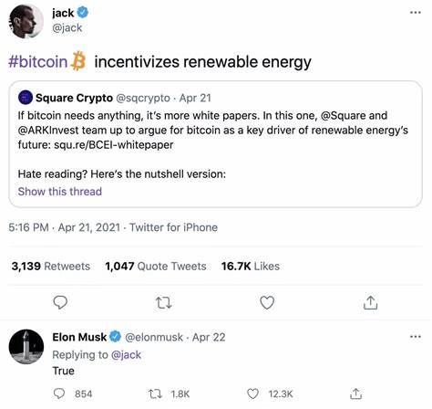Crypto Bulls Challenge Elon Musk's Environmental Concerns on Bitcoin - Markets Insider