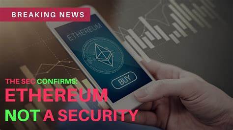 SEC Signals That Ethereum Is Not Security - U.Today